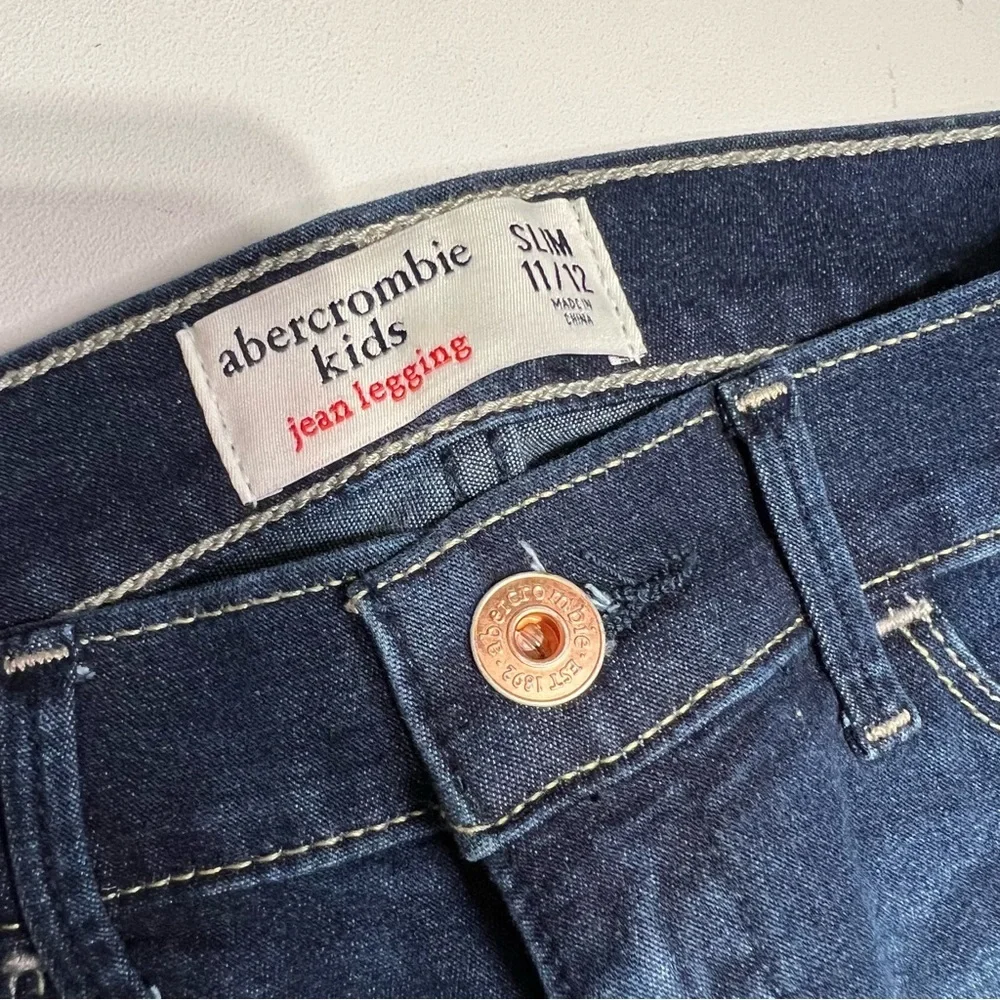 Abercrombie Kids Blue Slim Fit Jeans - Picture 2 of 2